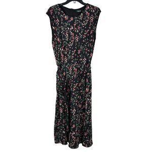 Lauren Ralph Lauren Women’s Floral Maxi Dress Women’s Sz 16 XL Black Boho Fairy